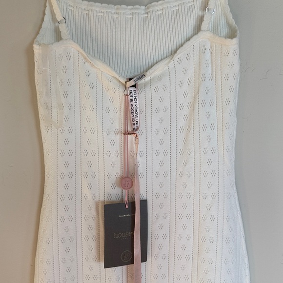 House of CB Myla Maxi Dress in White size Small NWT, White Knit Maxi Dress - Picture 6 of 8